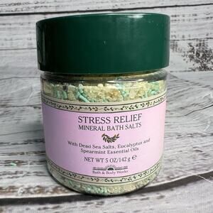 Bath and Body Works STRESS RELIEF MINERAL‎ BATH SALTS Vintage Rare HTF